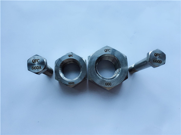 合金660六角ボルトとナット、ファスナーdin1.4980