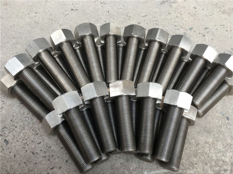 254smo uns s31254 en1.4547ボルトとナット1-1 / 2” -8unx180mmスレッドロッド